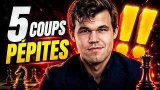 Miniature : 5 coups de Carlsen qui ont choqué le monde