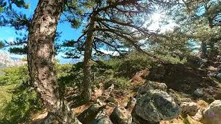 Miniature : Panorama vers Tafonu di u Cumpuleddu (trou de la Bombe) vers le Col de bavella vers Zonza en Corse