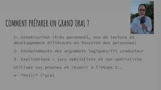 Miniature : Grand Oral Comment le préparer ? Baccalauréat