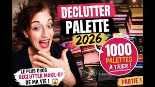 Miniature : 😱 LE PLUS GROS DECLUTTER MAKE-UP DE MA VIE | Je trie ma collection de 1000 palettes ! (Partie 1)