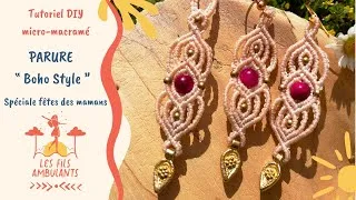 Miniature : Tuturiel DIY micro-macramé - Parure style boho fêtes des mères - intermédiaire - Les fils ambulants