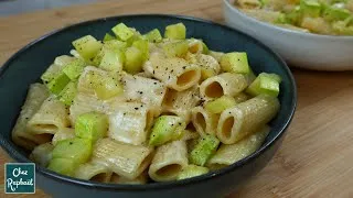 Miniature : Rigatonis au Chèvre et Courgette – Recette Crémeuse, Facile et Gourmande !