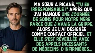 Miniature : Ma Sœur M'a Traité D’"irresponsable" Parce Que J'ai Manqué 1 Jour De Soins Pour Maman…