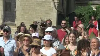 Miniature : Josselin. L'ouverture du festival médiéval