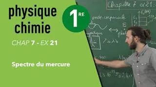 Miniature : Interros des lycées - 1ère Physique Chimie - Exercice "Spectre du mercure"