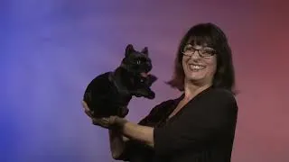 Miniature : Marionnette à main Chat noir 2987 Folkmanis Black Cat