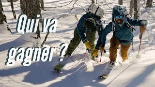 Miniature : LE DERNIER SKIEUR EN HAUT DEVIENT SKI VALET - Le duel en randonnée alpine