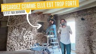 Miniature : La cheminée n'est plus (merci maman !) | Vlog rénovation 18 👷🏻‍♀️