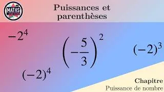 Miniature : Puissances de nombre et parenthèses