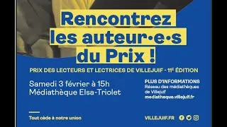 Miniature : Rencontre des auteurs du 11e Prix des Lecteurs et des Lectrices de Villejuif 2024
