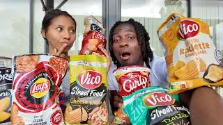 Miniature : DÉGUSTATION À L’AVEUGLE ON TESTE LES CHIPS AVEC LES GOÛTS LES PLUS FARFELUES !!