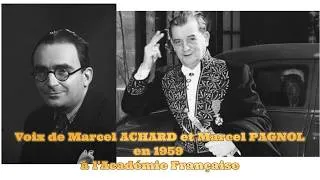 Miniature : Marcel ACHARD et Marcel PAGNOL à l'Académie Française en 1959
