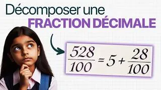 Miniature : Décomposer une FRACTION décimale sous forme d'un NOMBRE ENTIER (Maths - Cycle 3 - CM1/CM2/6e)