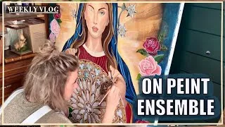 Miniature : VLOG I On réalise ma plus grande toile ensemble