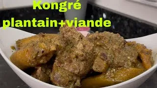 Miniature : Comment faire le vrai Kongré de plantain+ viande de bœuf en moins de de 20 min 