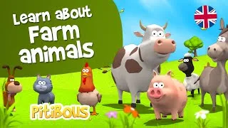 Miniature : Learn Farm Animals in English | Fun #Vocabulary for #Kids | Les Pitibous