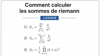 Miniature : SOMMES DE RIEMANN NIVEAU LICENCE  