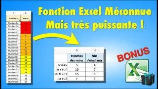 Miniature : Bonus Excel : La fonction FREQUENCE