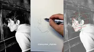 Miniature : Comment dessiner facilement un personnage de profil avec la méthode Loomis 👤✏️