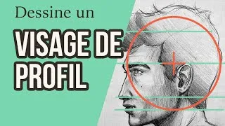 Miniature : Toutes les étapes pour dessiner un profil facilement avec la méthode Loomis 🙌