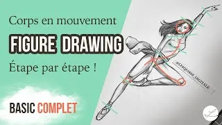 Miniature : Comment dessiner un personnage en mouvement facilement (Figure drawing)💃