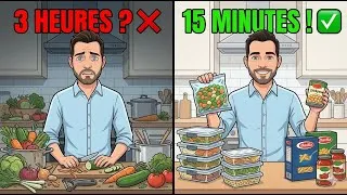 Miniature : Cuisiner 1h30 par semaine : Mon système d'assemblage (Simple & Rapide)