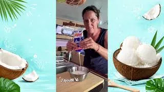 Miniature :     Comment faire un sorbet coco maison (recette inratable) 🥥sans sorbetière 