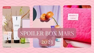 Miniature : Spoiler - Box Mars 2023  - Part 1: Mylittlebox-Blissim-Glossybox- Plab
