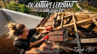 Miniature : ON DEMOLIT LE TOIT ET ON RATTRAPE L'EXISTANT - EP38 - RENOVATION MAISON VLOG TRAVAUX