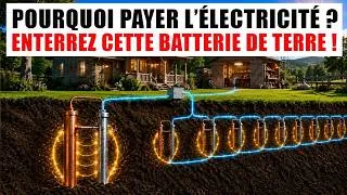 Miniature : ARRÊTEZ DE PAYER L’ÉLECTRICITÉ ! Enterrez cette BATTERIE DE TERRE à 12 CELLULES !