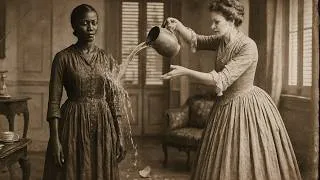 Miniature : La maîtresse jeta de l’eau froide sur l’esclave Amina — mais un geste révéla toute la vérité