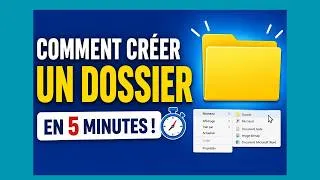 Miniature : Comment créer un dossier sur Windows (Tutoriel ULTRA simple)