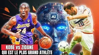 Miniature : Kobe Bryant vs Zinédine Zidane | Qui est vraiment le plus grand athlète ? Débat avec l’IA !