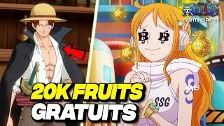 Miniature :  Comment Récupérer 20K Fruits de Démons GRATUITEMENT sur One Piece Fighting Path