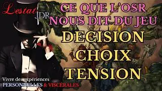 Miniature : 3 credos du JDR old-school (décision, choix, tension)
