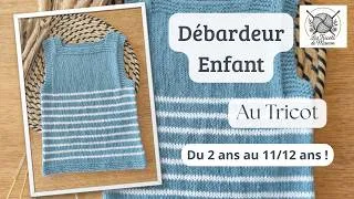 Miniature : 🌞 Débardeur enfant au Tricot - Du 2 ans au 11/12 ans ! #tricot 