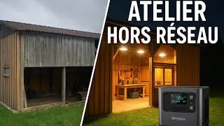 Miniature : Électrifier un hangar isolé, hors réseau EDF, avec une station d’énergie (AFERIY P210)