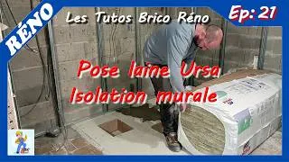 Miniature : Réno : Isolation des murs panneaux laine URSA