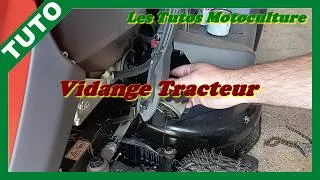 Miniature : Tracteur tondeuse : Vidange moteur