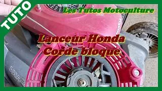 Miniature : Tondeuse Honda : Corde lanceur ce bloque