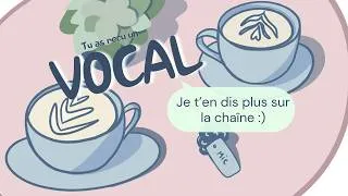Miniature : VOCAL #1 - Bienvenue dans mes vocaux🎙️​​C'est le début d'une nouvelle aventure✨