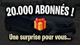 Miniature : 20.000 ABONNÉS : Une surprise… pour VOUS !