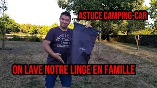 Miniature : Astuce camping-car : Lavage du linge // découverte d'une superbe aire // Une famille en camping-car