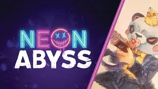 Miniature : DESSIN AQUARELLE DU JEUX "NEON ABYSS"