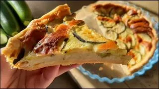 Miniature : 🥒Tarte feuilletée aux courgettes  la recette sans précuisson