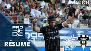 Miniature : Pro D2 : le résumé du BARRAGE entre Provence Rugby et Brive - Phases Finales Saison 2025/26