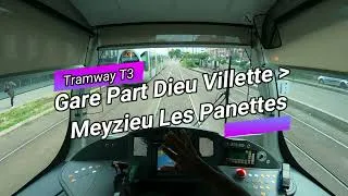 Miniature : [POV 4K Tram Cabview]  [Tramway T3 direction Meyzieu] [Réseau TCL Lyon] [Alstom Citadis]