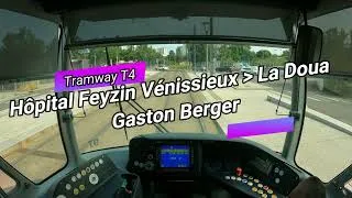 Miniature : [POV 4K Tram Cabview]  [Tramway T4 direction La Doua G.BERGER] [Réseau TCL Lyon] [Alstom Citadis]