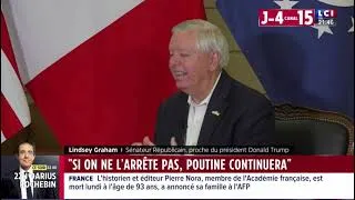 Miniature : « C'est la guerre d'un homme. D'un dictateur maniaque. D'un voyou. D'un voleur. » ㅡ Lindsey Graham