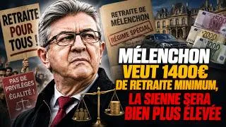 Miniature : Mélenchon veut 1400€ de retraite minimum, la sienne sera bien plus élevée